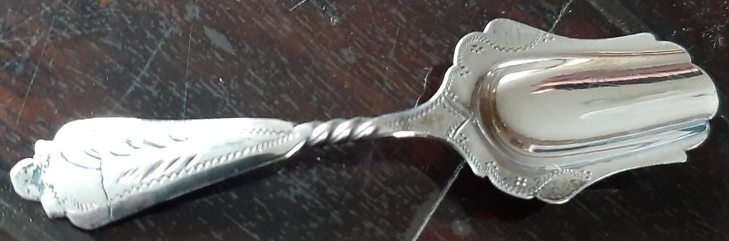zilver suiker lepel, Antiek en Kunst, Ophalen of Verzenden, Zilver