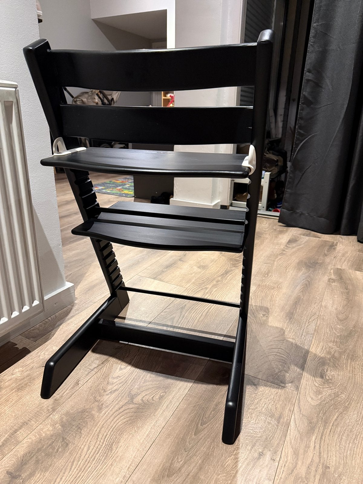 Stokke Tripp Trapp matzwart, Kinderen en Baby's, Ophalen, Zo goed als nieuw, Meegroeistoel