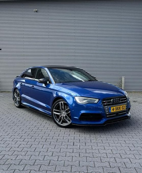 🇳🇱Audi S3 2.0 Tfsi 221KW 4-D Quattro 2014 Sepangblauw, Auto's, Audi, S3, Zwart, 4 cilinders, 1984 cc