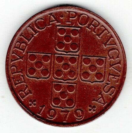 26-1662 Portugal 1 escudo 1979, Postzegels en Munten, Munten | Europa | Niet-Euromunten, Ophalen of Verzenden, Overige landen