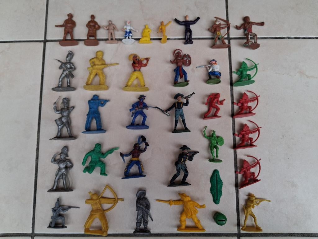 Partij vintage speelgoed figuren, Ophalen, Gebruikt