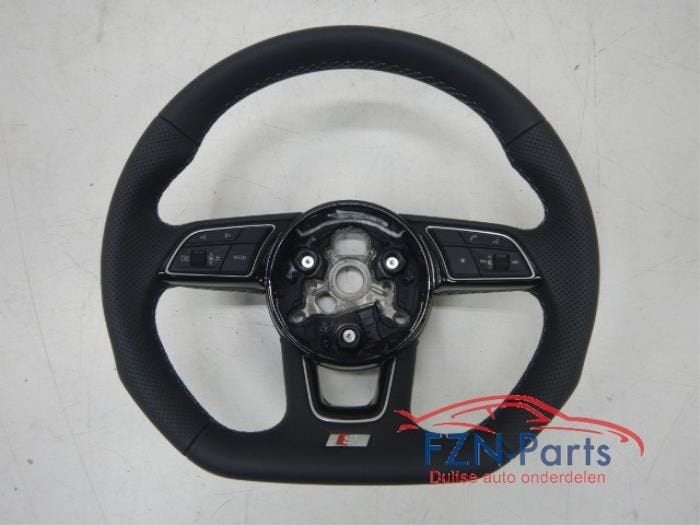 Audi A4 A5 8W Stuur S-Line MF+F1+VIEW Leer Grijs Stiksel, Auto-onderdelen, Ophalen of Verzenden, Gebruikt