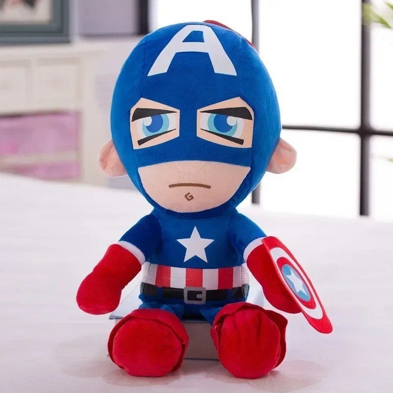 Captain America grote pluche knuffel (27cm), Ophalen of Verzenden, Nieuw, Overige typen