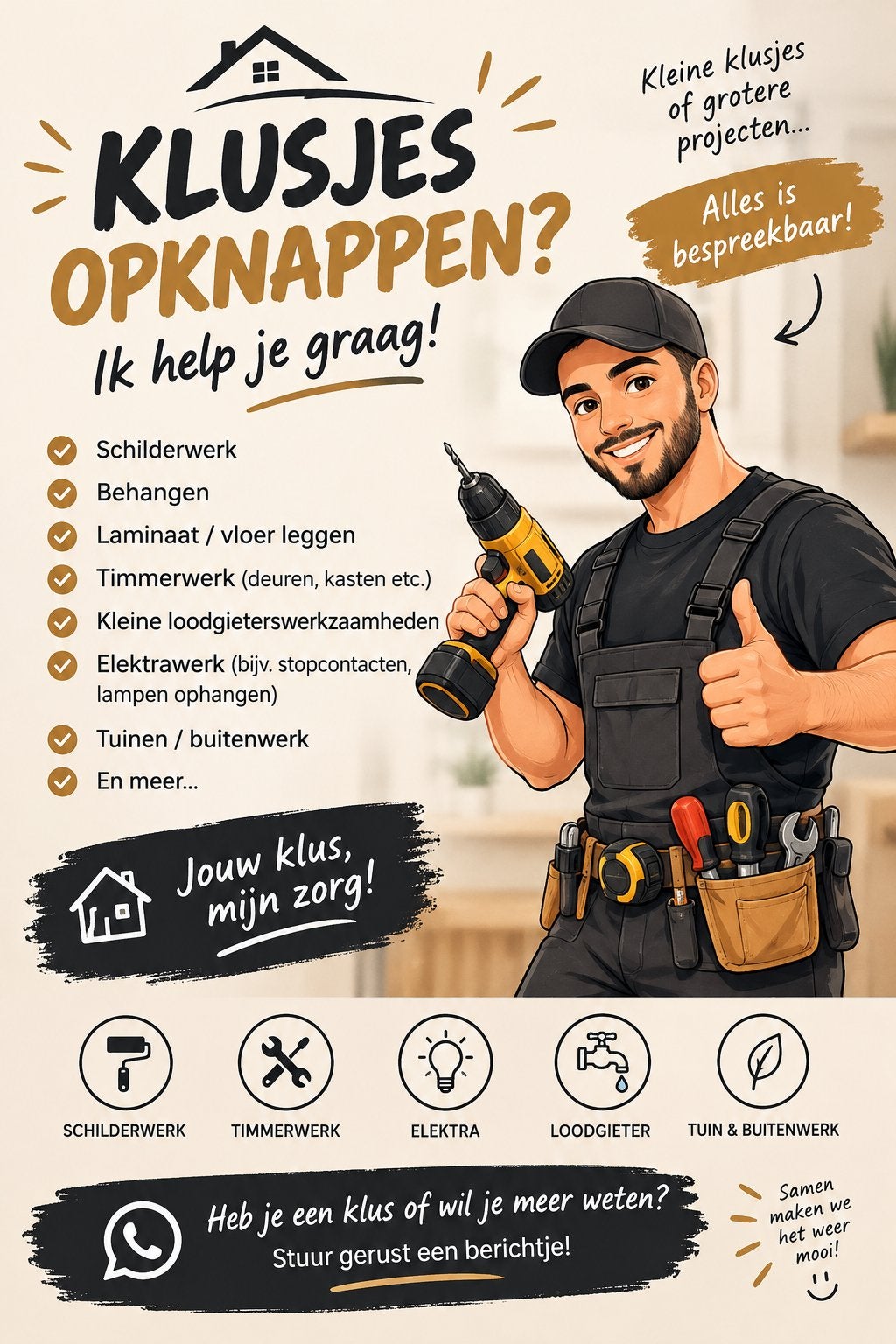 Klusjesman gezocht, 24-uursservice