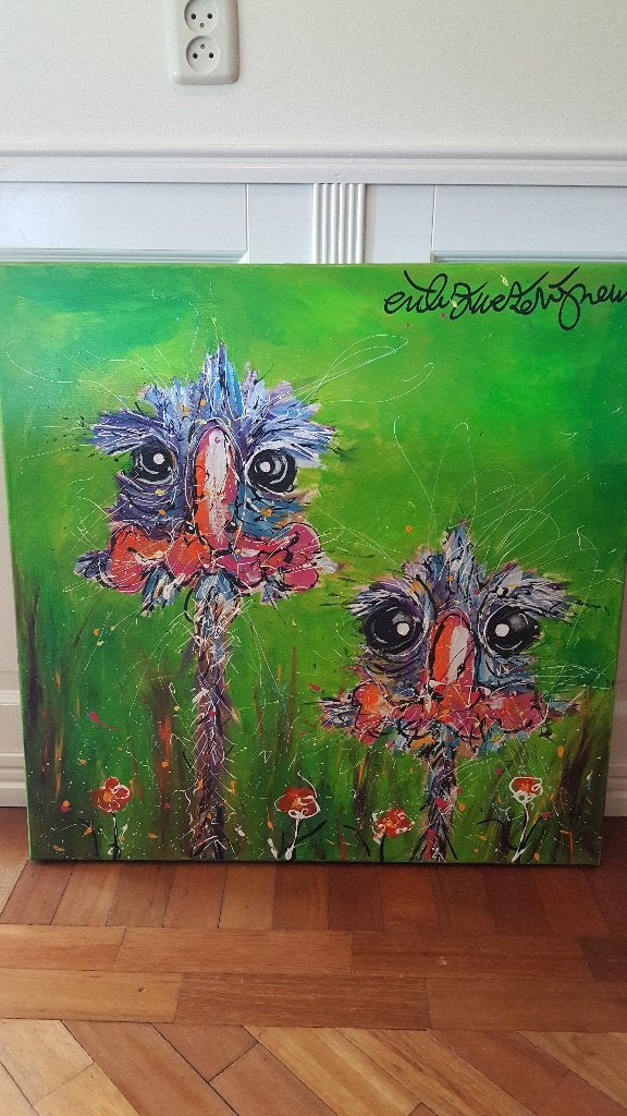 Groot schilderij Erik Zwezerijnen, Antiek en Kunst, Ophalen