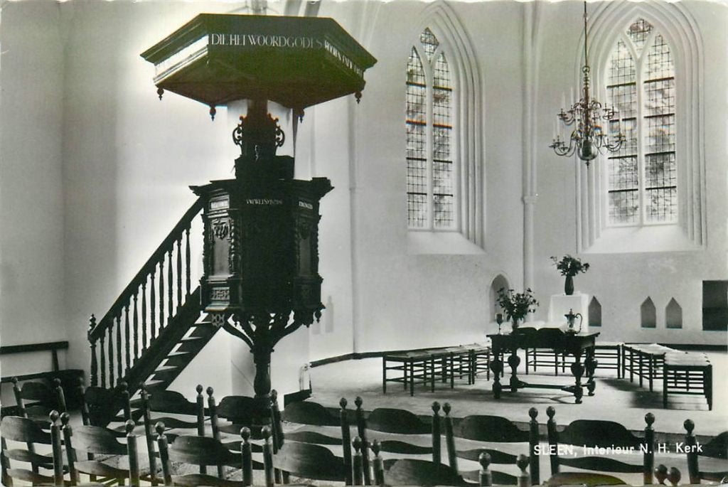702-080-019 Sleen Ned Herv Kerk, Verzenden, Voor 1920, Drenthe