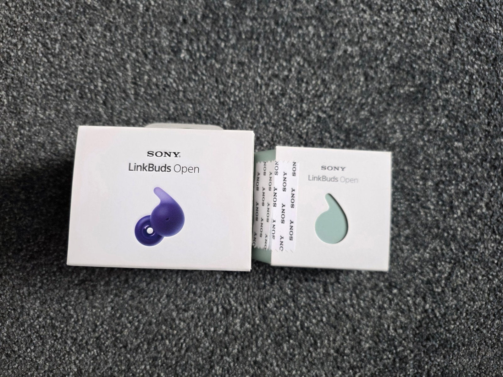 Sony LinkBuds Open-ear koptelefoon - Paars en Lichtgroen, Audio, Tv en Foto, Koptelefoons, Ophalen of Verzenden, Zo goed als nieuw