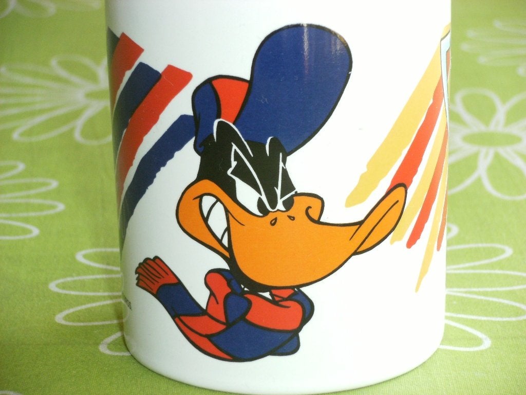 FC Barcelona mok Daffy Duck 1997 Warner Bros, Ophalen of Verzenden, Zo goed als nieuw, Buitenlandse clubs, Overige typen
