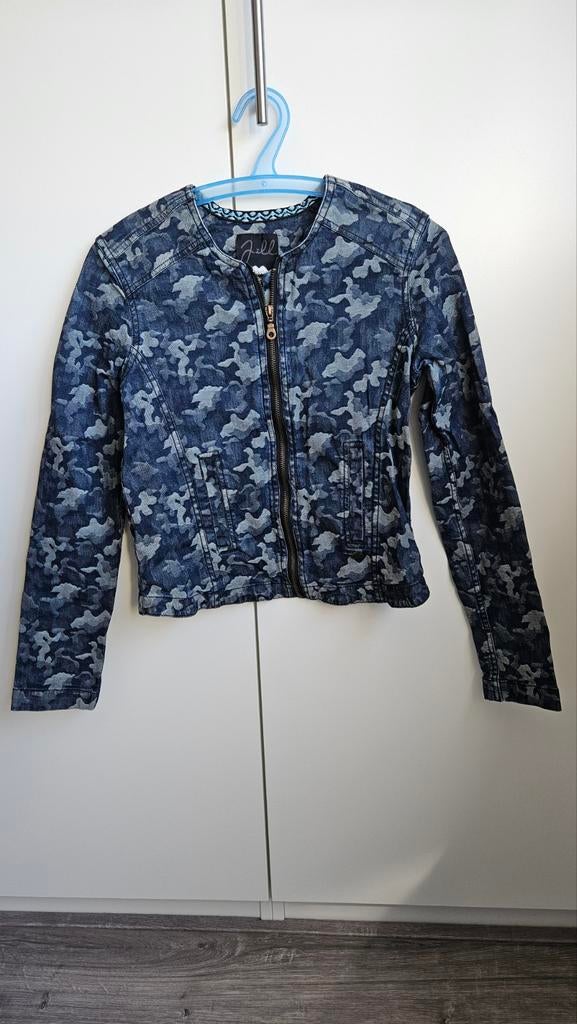 Jill camouflage spijkerjasje maat 164 -170, Kleding | Dames, Blauw, Ophalen of Verzenden, Zo goed als nieuw, Jill