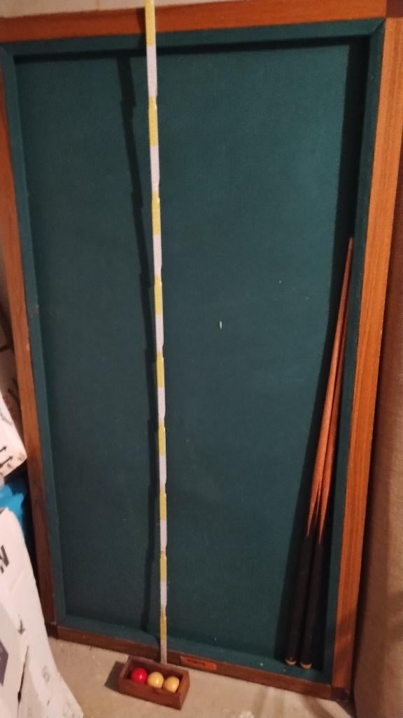 Biljarttafel merk Hadee, 180x90cm met ballen en 2 keu's, Ophalen, Gebruikt, Biljarttafel