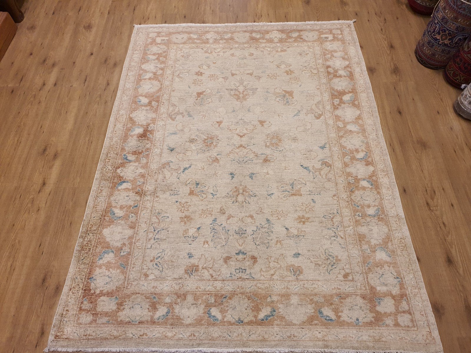 Handgeknoopt oosters tapijt ziegler 194x148, Info@SlatsAntiek.nl, 100 tot 150 cm, Perzisch, Vof Slats Antiek