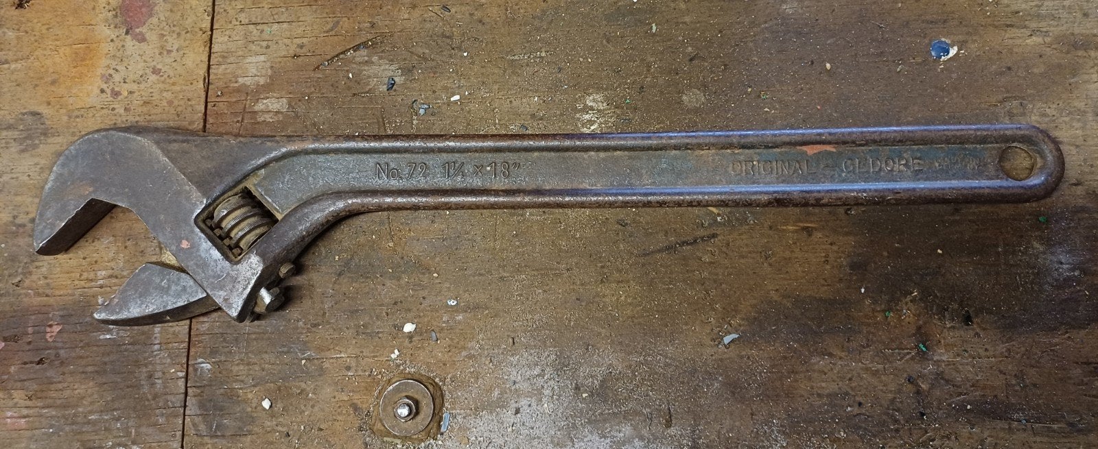 Grote Gedore No. 72 1 1/2" x 18" Verstelbare Moersleutel, Doe-het-zelf en Verbouw, Gereedschap | Handgereedschap, Ophalen of Verzenden