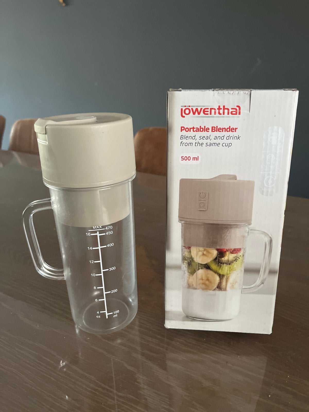 Löwenthal portable Blender - 500 ml, Witgoed en Apparatuur, Ophalen, Nieuw, Blender to go