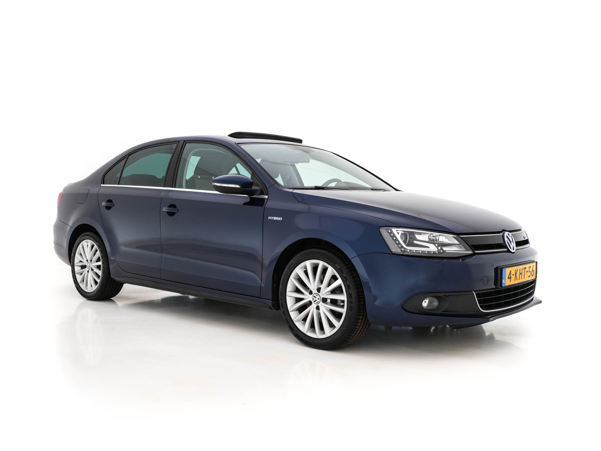 Volkswagen Jetta 1.4 TSI Hybrid Highline Executive-Pack Aut., Auto's, Volkswagen, Stof, Gebruikt, 4 cilinders, Blauw