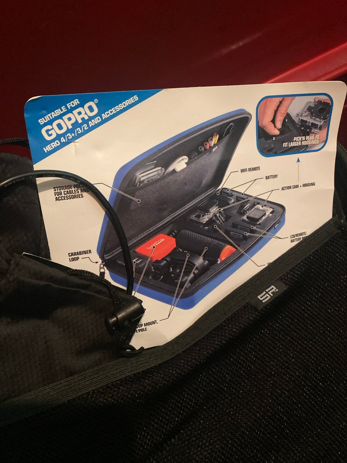GoPro Hero 4 met accessoires en opbergcase