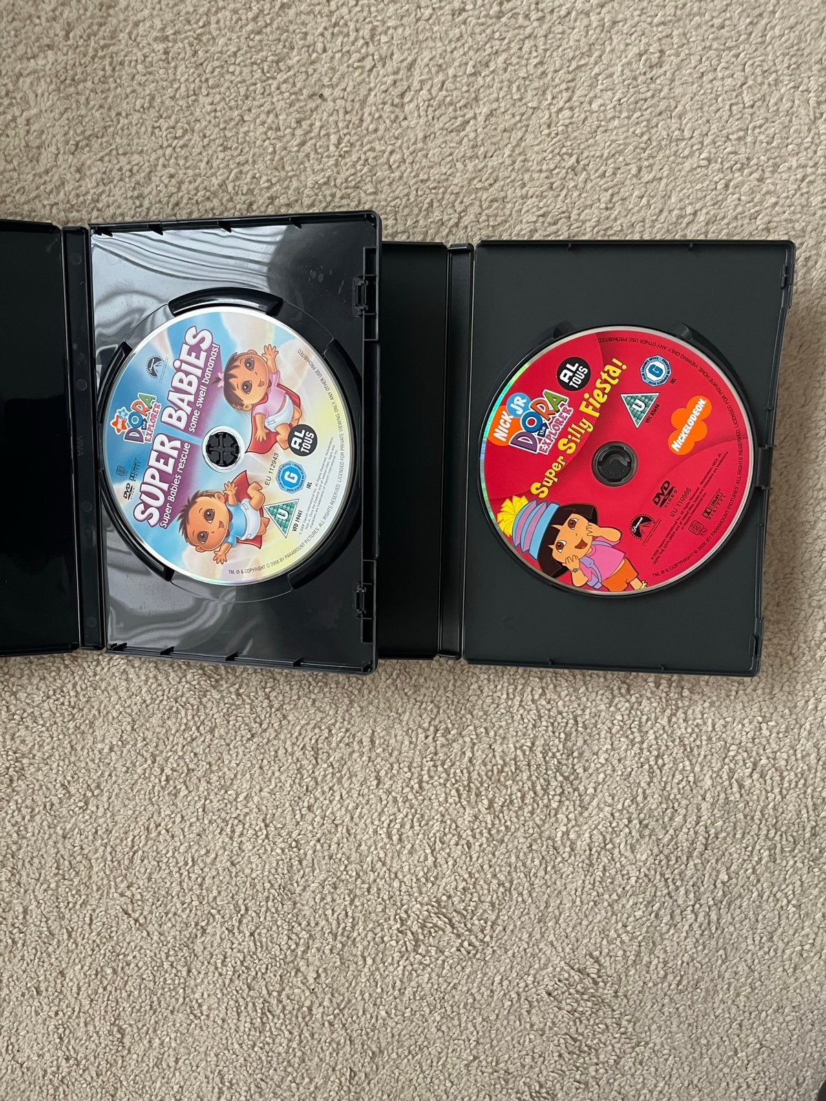 Dora the Explorer DVD's - Super Baby's & Super Gek Feest!, Cd's en Dvd's, Alle leeftijden, Tv-serie, Zo goed als nieuw, Familie