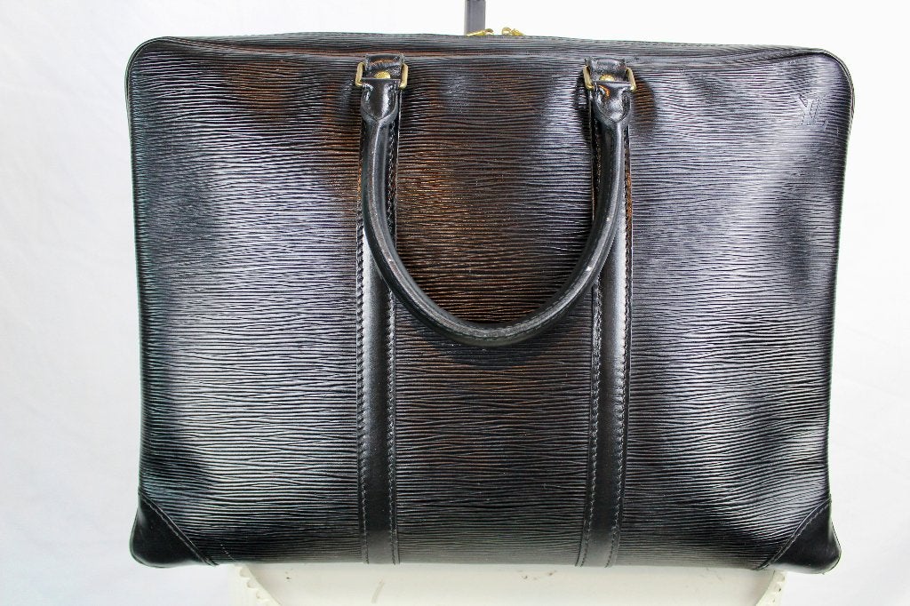 Louis Vuitton Porte Documents Noir - 1230, Gebruikt, Zwart, Aktetas of Boekentas, Ophalen of Verzenden