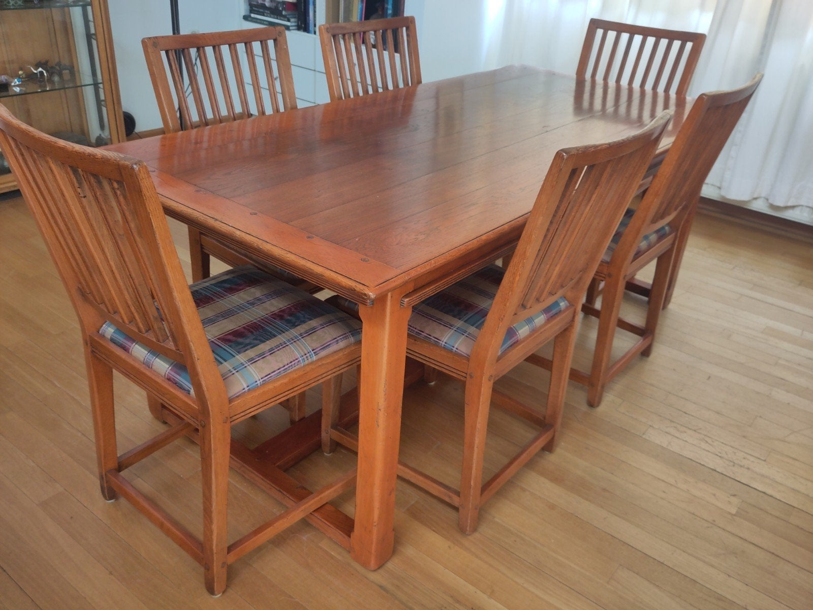 Schuitema Eettafel (6 pers), hoektafel en wandtafel, Ophalen, 200 cm of meer, 50 tot 100 cm, Kersenhout