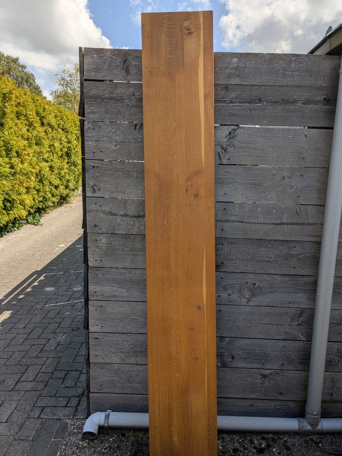 Massief teakhouten plank 230x35x2.3 cm, Doe-het-zelf en Verbouw, Hout en Planken, Ophalen, Minder dan 25 mm, 200 tot 250 cm, Plank
