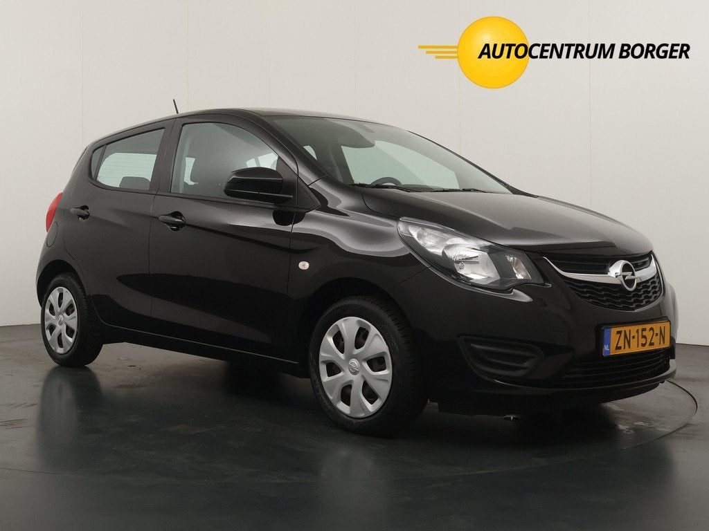Opel KARL 1.0 ecoFLEX 120 Jaar Edition 5DRS / Airco / Cruise, 839 kg, Stof, Gebruikt, Zwart
