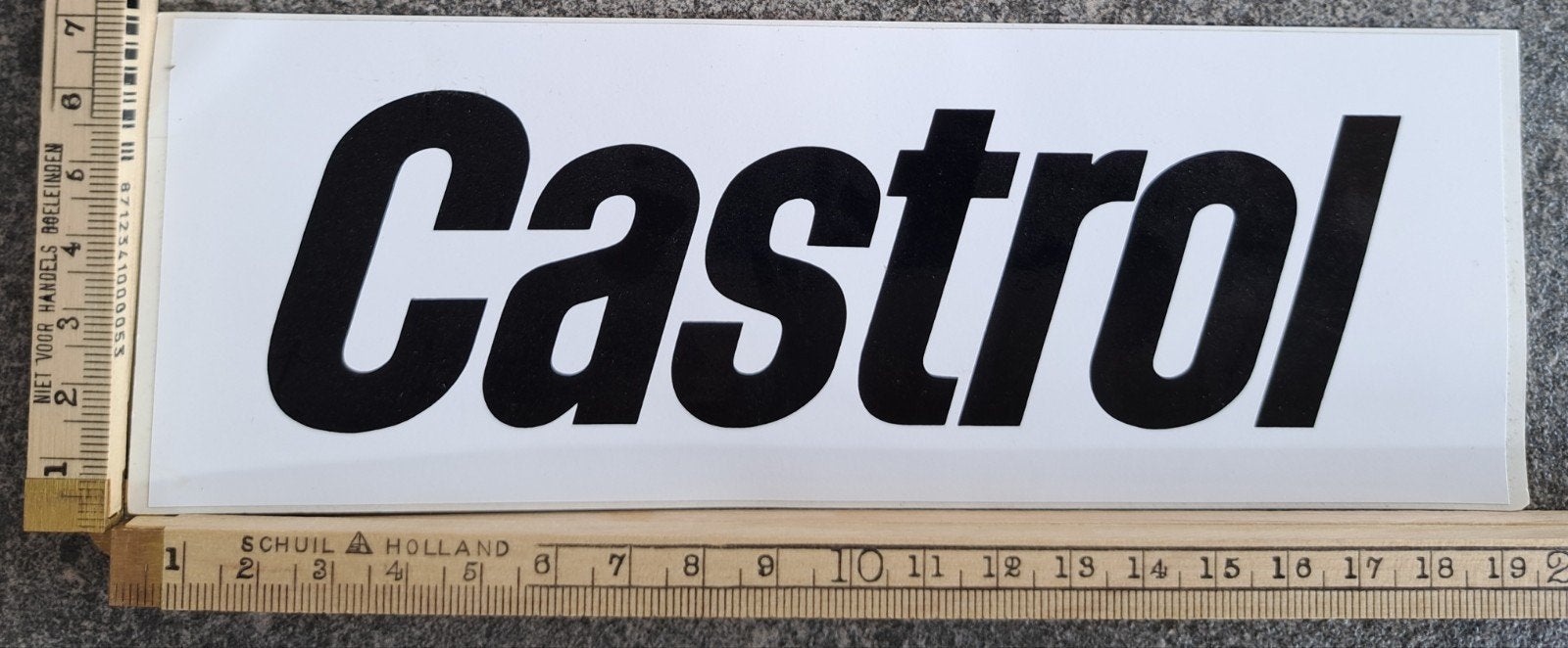 Vintage sticker Castrol olie smeermiddelen logo merk, Ophalen of Verzenden, Zo goed als nieuw