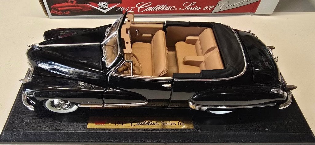 Cadillac serie 62 uit 1947 CABRIO zwart anson 1:18, Ophalen, Nieuw, Auto, Anson