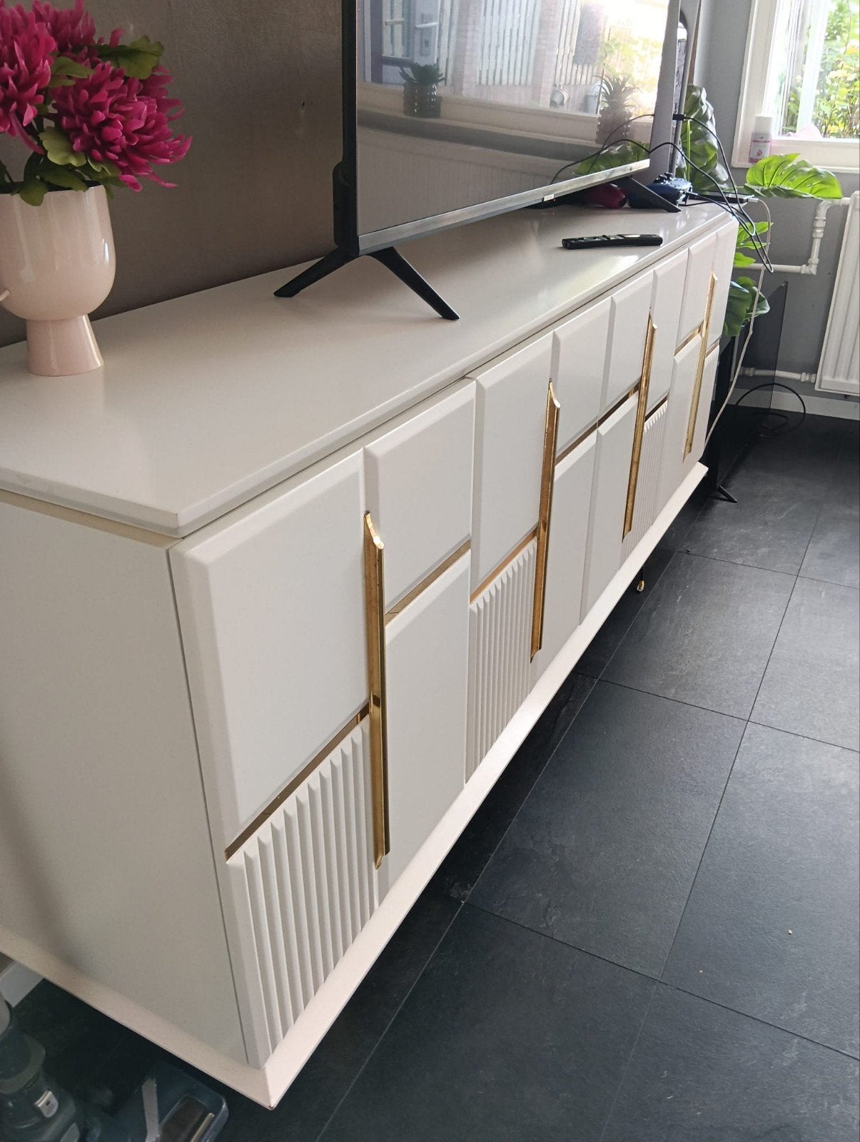 Stijlvol dressoir met 4 kleppe - B182 H80 - Zo goed als nieu, 150 tot 200 cm, Ophalen of Verzenden, Zo goed als nieuw, Minder dan 100 cm