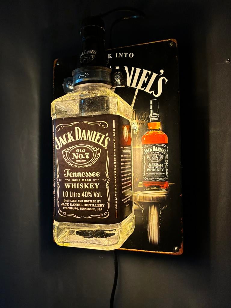 Jack Daniel’s Wandlamp, Ophalen of Verzenden, Nieuw, Glas, Mancave. Vaderdag