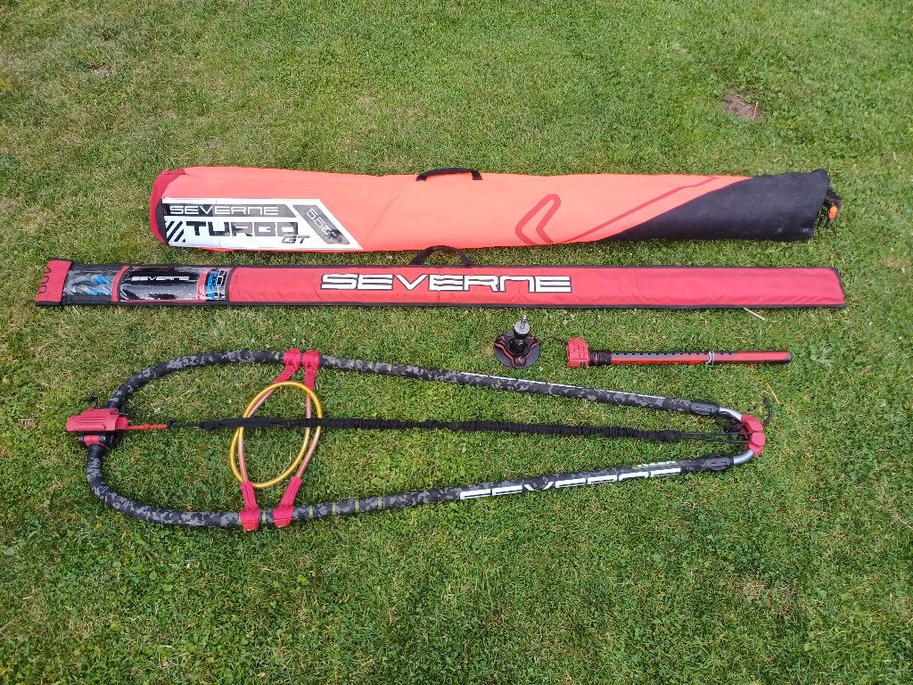 Severne Turbo GT 5.5 - COMPLEET (NIEUWSTAAT), Watersport en Boten, Ophalen, 5 tot 6.5 m², Met mast, Zo goed als nieuw