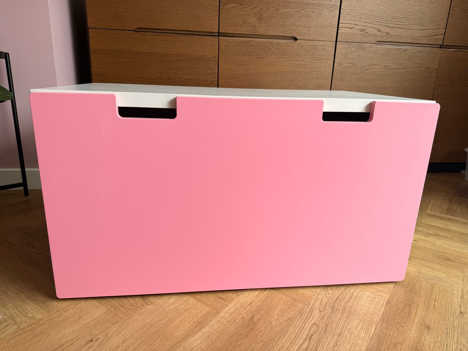 Ikea Stuva bureau met lade - Roze/Wit, Ophalen, Gebruikt, 1 of 2 laden, 50 tot 100 cm