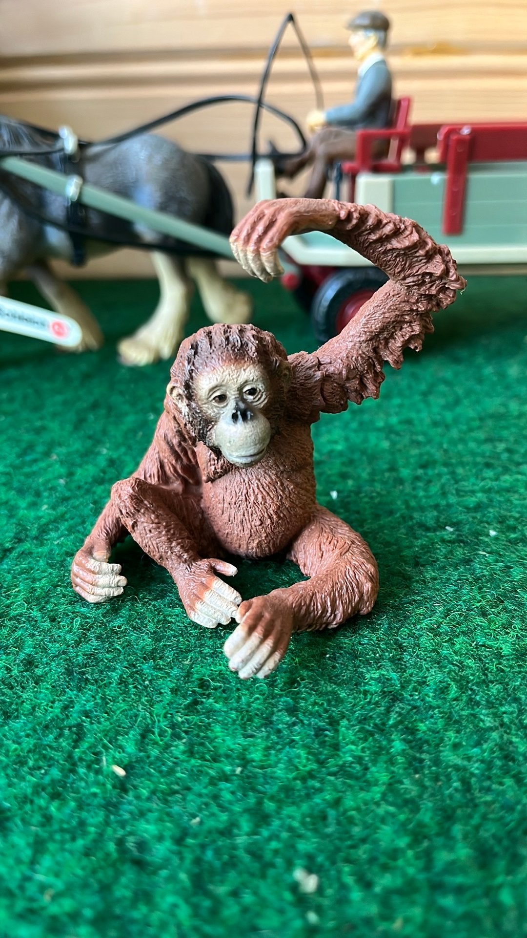 Schleich oerang-oetang, Verzamelen, Dierenverzamelingen, Ophalen of Verzenden, Zo goed als nieuw, Paard, Beeldje of Figuurtje