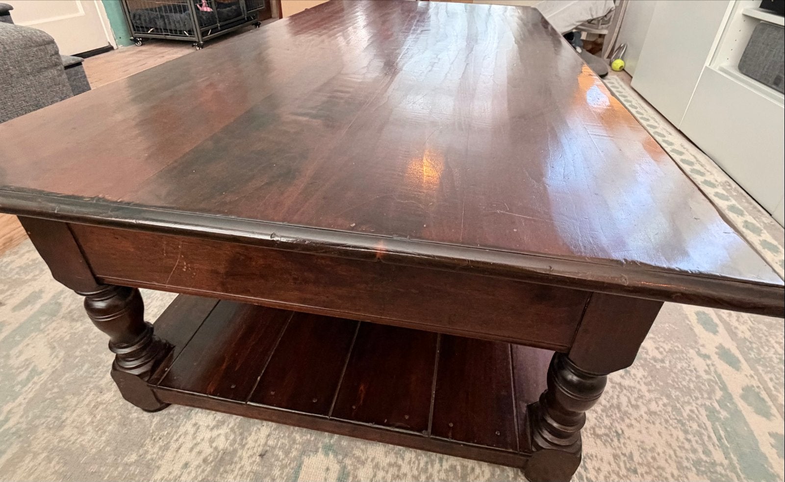 Mahonie houten salontafel van Mr Higgins, Ophalen of Verzenden