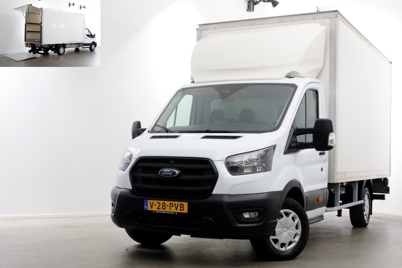 Ford Transit 350 2.0 TDCI 130pk RWD Trend Bakwagen met laadk, Auto's, Dealer onderhouden, Achterwielaandrijving, Euro 6, 4 cilinders