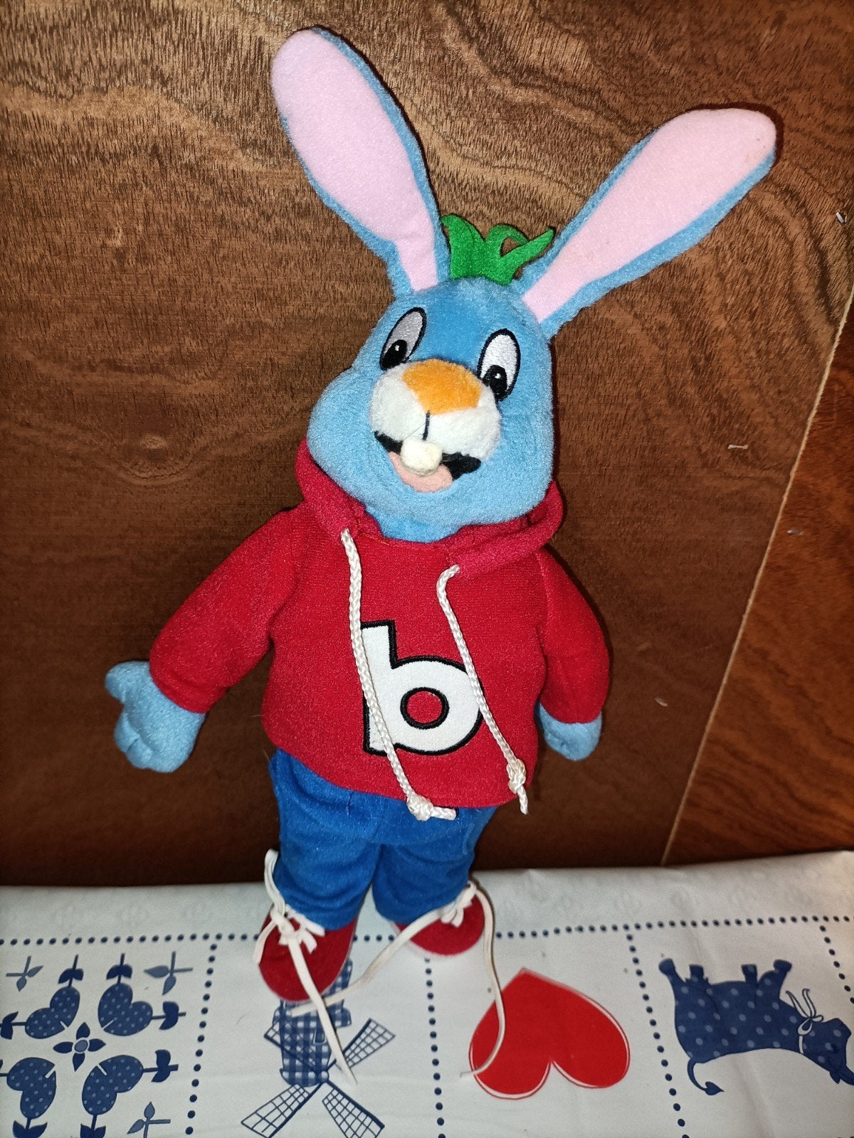 BOBO knuffel met veter strikken oefenen 31 cm groot, Ophalen of Verzenden, Zo goed als nieuw, Overige typen