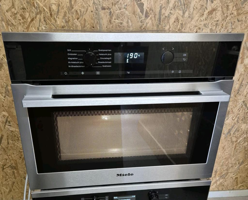 Luxe Miele H6300BM combi oven/ magnetron, Witgoed en Apparatuur, Magnetrons, Ophalen, Combimagnetron, Hete lucht, Zo goed als nieuw