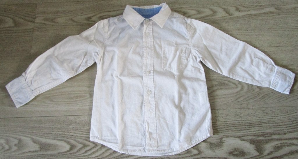 Terranova Wit Overhemd – Kinderen, Maat 92–98, Overhemd of Blouse, Ophalen of Verzenden, Zo goed als nieuw, Jongen