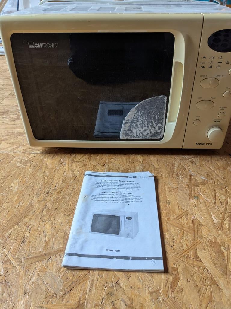 Clatronic Magnetron met Grill MWG 729 - Wit, Gebruikt, Grill, Ophalen of Verzenden, Magnetron
