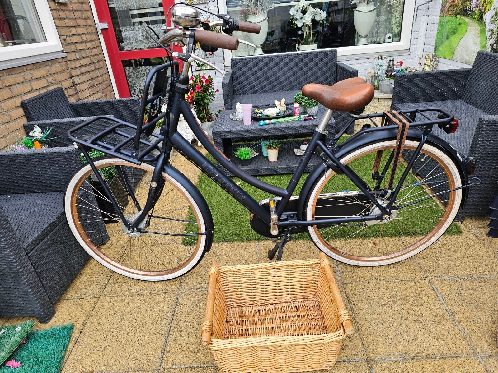 Damesfiets Cortina U4 28 inch 3 versnellingen, mand, stuursl, Fietsen en Brommers, Fietsen | Dames | Damesfietsen, Versnellingen