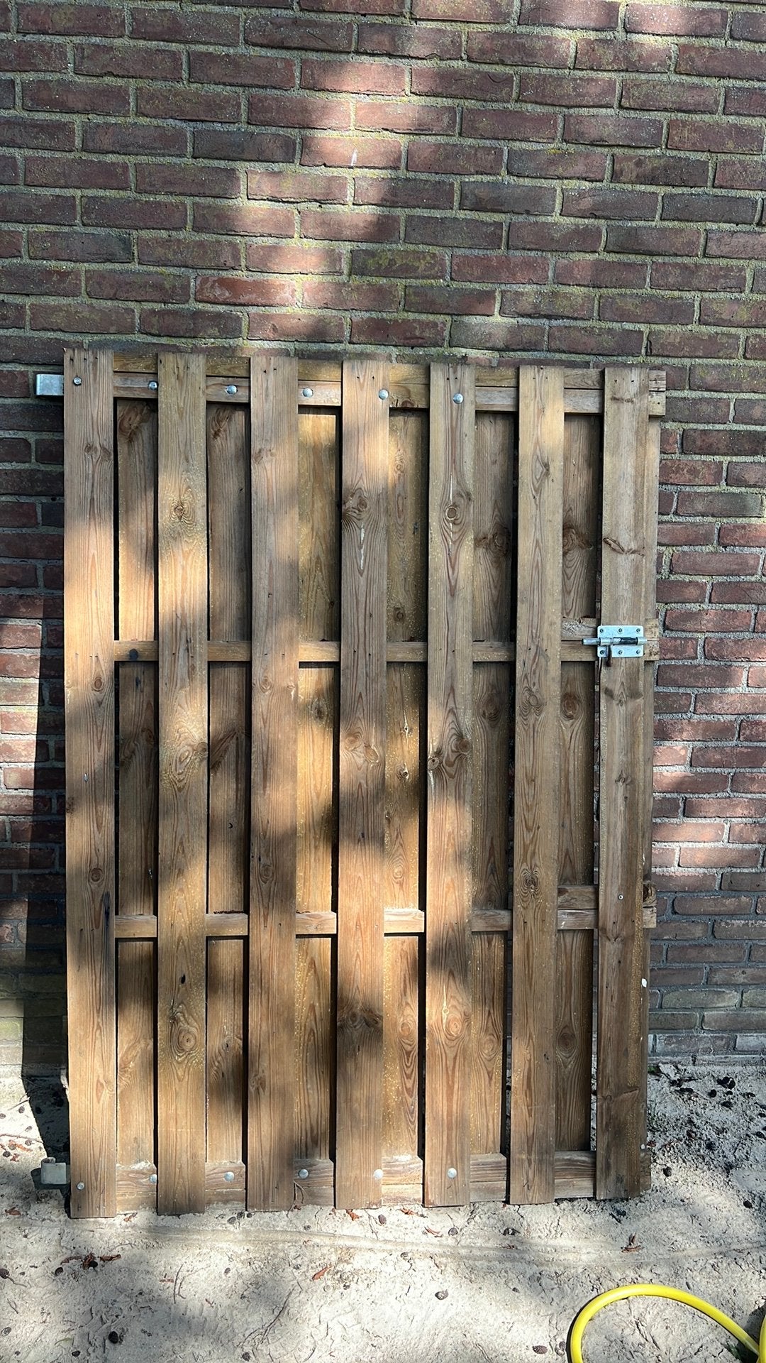 Schutting deur, Ophalen, Minder dan 3 meter, Hout, 1 tot 2 meter