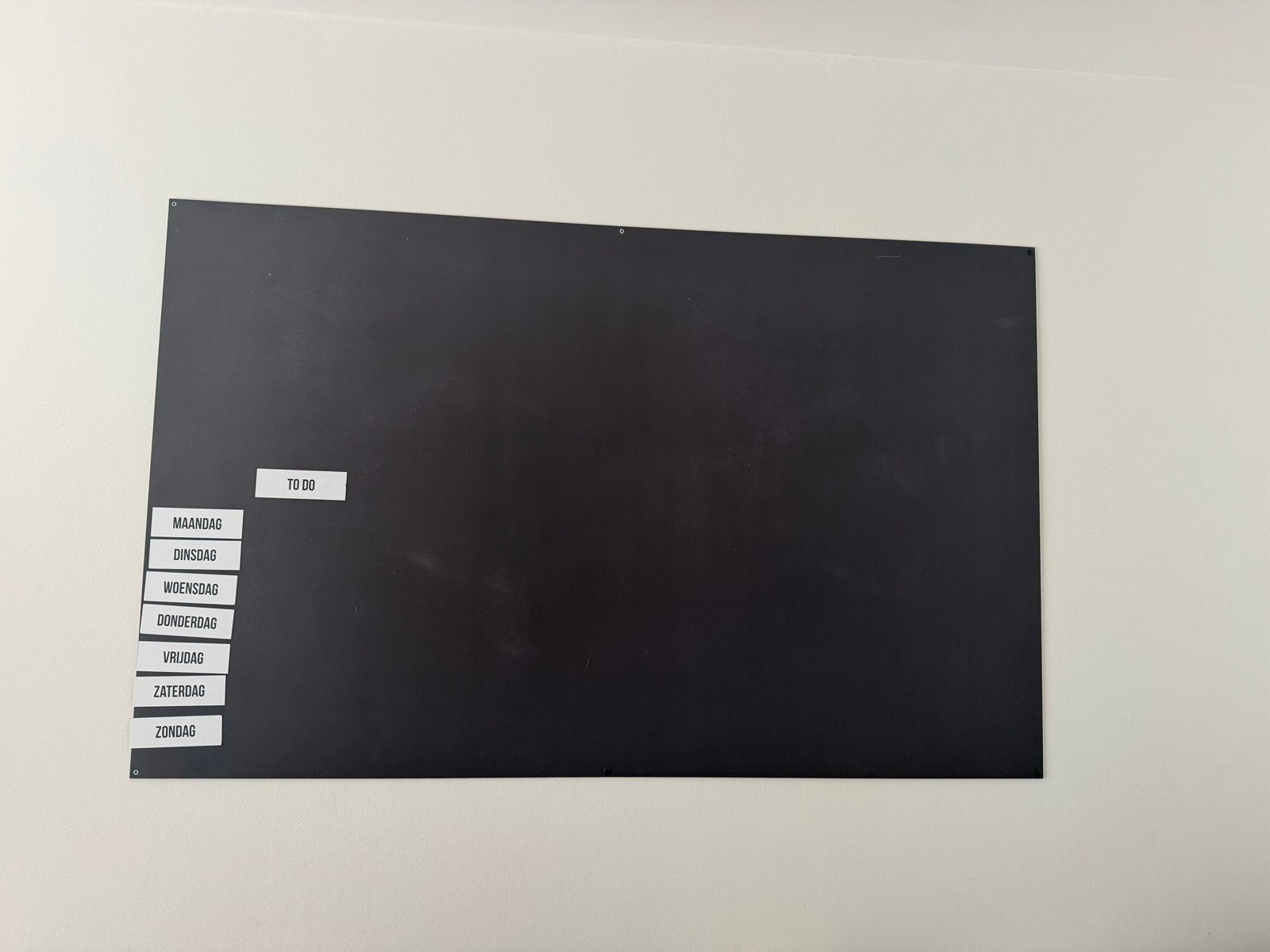 Magnetisch krijtbord 100x160cm, Ophalen, Krijtbord