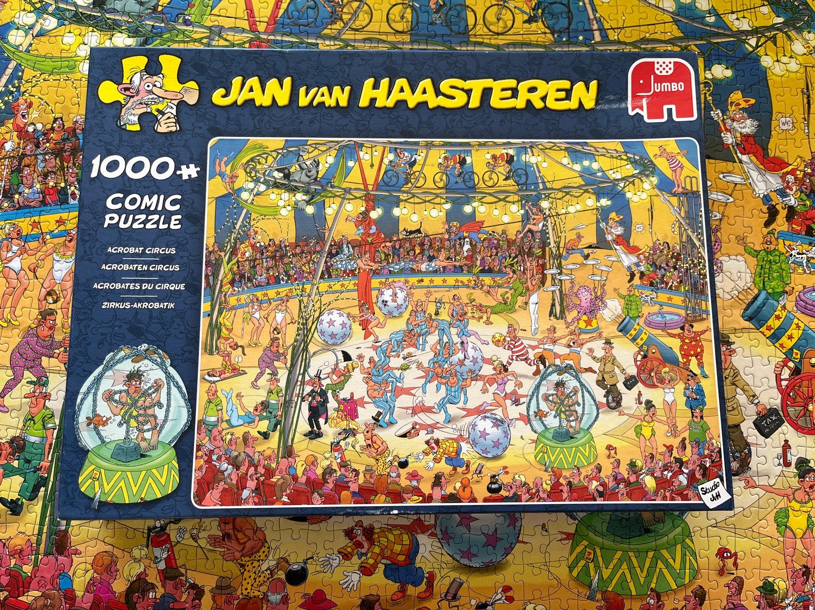 Jan van Haasteren Circus 1000 stukjes, Ophalen of Verzenden, 500 t/m 1500 stukjes, Zo goed als nieuw