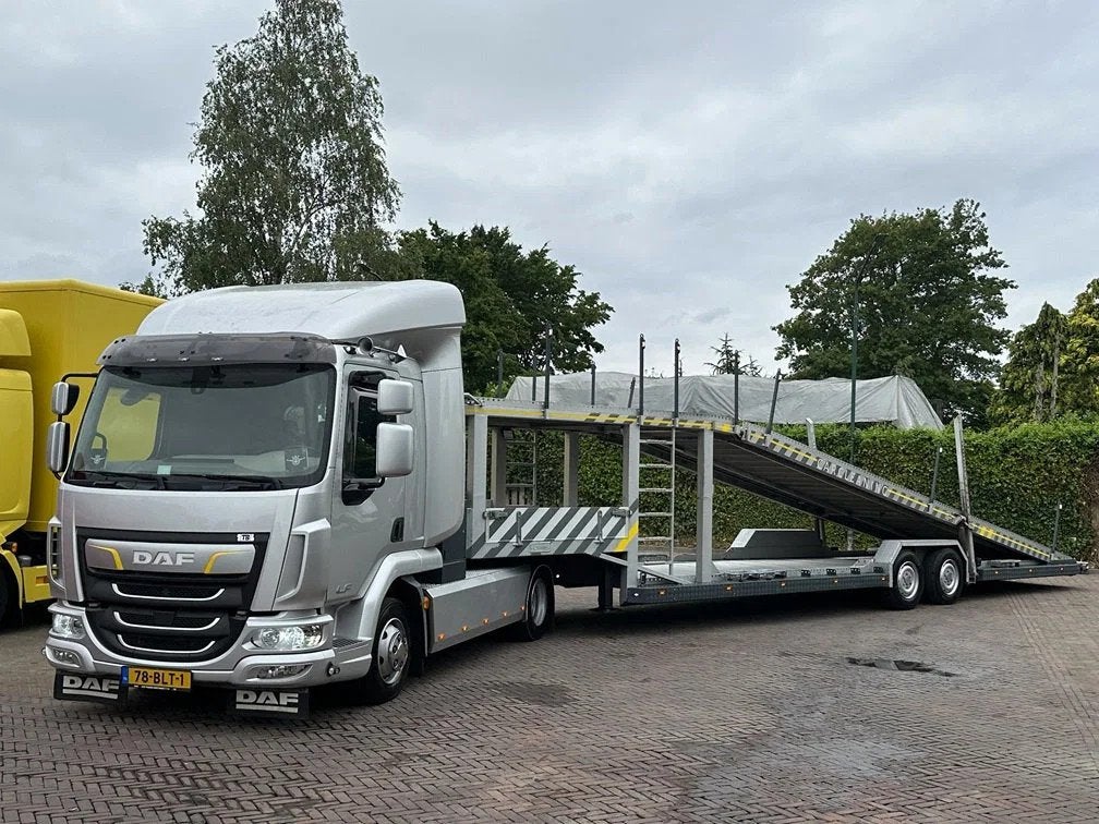 DAF LF 230 5 Car Veldhuizen Autotransporter Euro 6 Showtruck, Auto's, Achterwielaandrijving, Bedrijf, Diesel, DAF