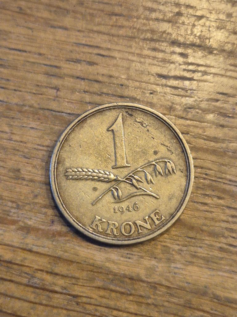 Denemarken - 1 Krone 1946, Verzenden, Overige landen, Losse munt