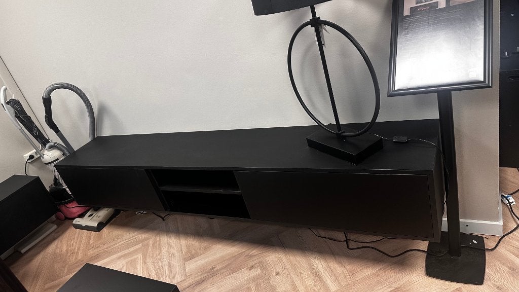 Zwevende TV meubel zwart nieuw 240cm TEAB, Ophalen, Info@gaaaf-interiors.nl, 150 tot 200 cm, Nieuw
