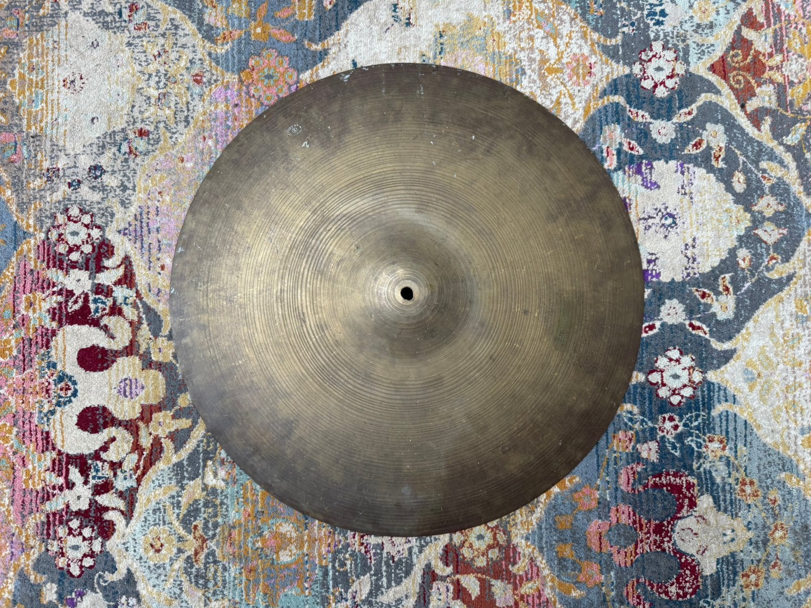 Vintage 22 inch Royal ride cymbal voor drumstel, Ophalen of Verzenden, Gebruikt, Drums of Percussie