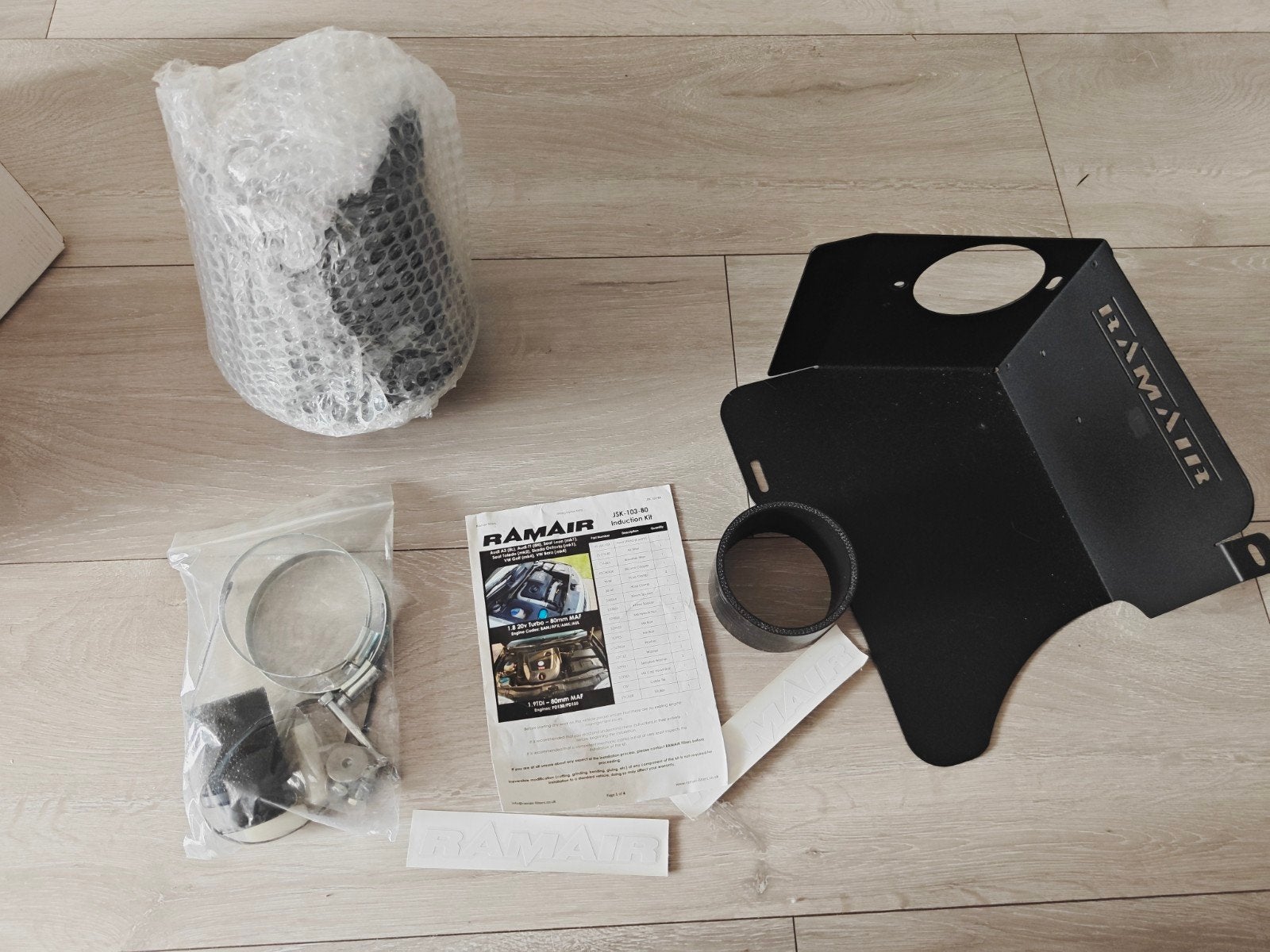 Ramair luchtfilterkit voor 1.8 20v turbo motoren. (80mm MAF), Auto-onderdelen, Ophalen of Verzenden, Nieuw, Seat
