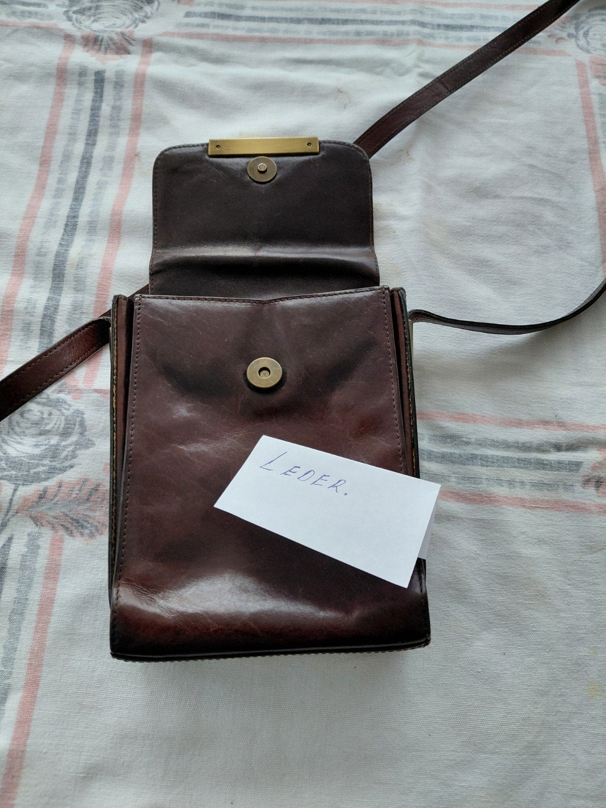 te koop 3 type lederen schouder tassen    zgan, Ophalen of Verzenden, Zo goed als nieuw, Bruin