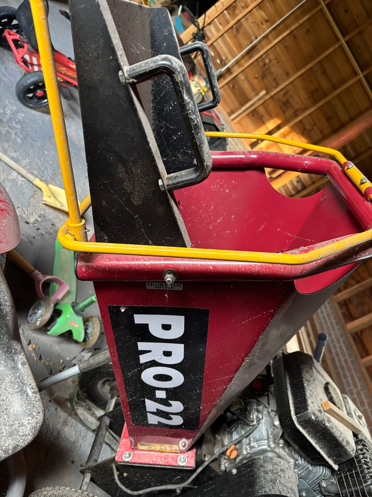 PRO-22 S1 Benzine Houtversnipperaar, Ophalen, Gebruikt, Benzine