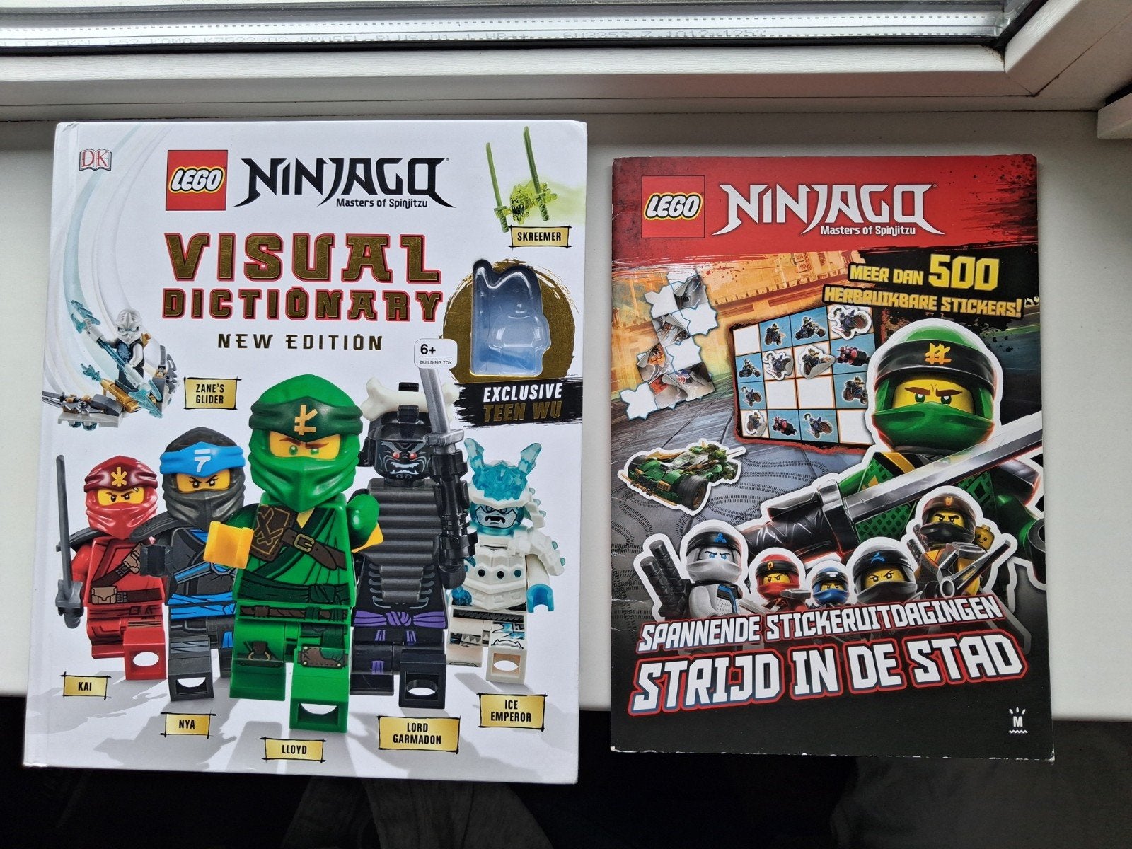 lego ninjago sticker boek en visual dictionary, Ophalen of Verzenden