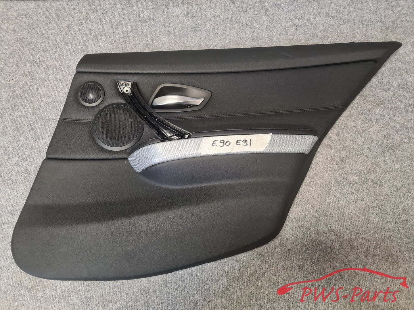 BMW E90 E91 LEDEREN LEER DEURPANEEL RECHTS ACHTER ORIGINEEL, Gebruikt, -, -, Ophalen of Verzenden